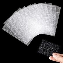 360 Pieces (15 Sheets) Double-Sided Adhesive Glue for Nails, False Nails Self-Adhesive Transparent Adhesive, Waterproof Jelly Adhesive Stickers for False Nails