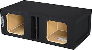 8" Dual Center Ported Vented Sub Box Subwoofer Enclosure Ground Shaker Speaker Box