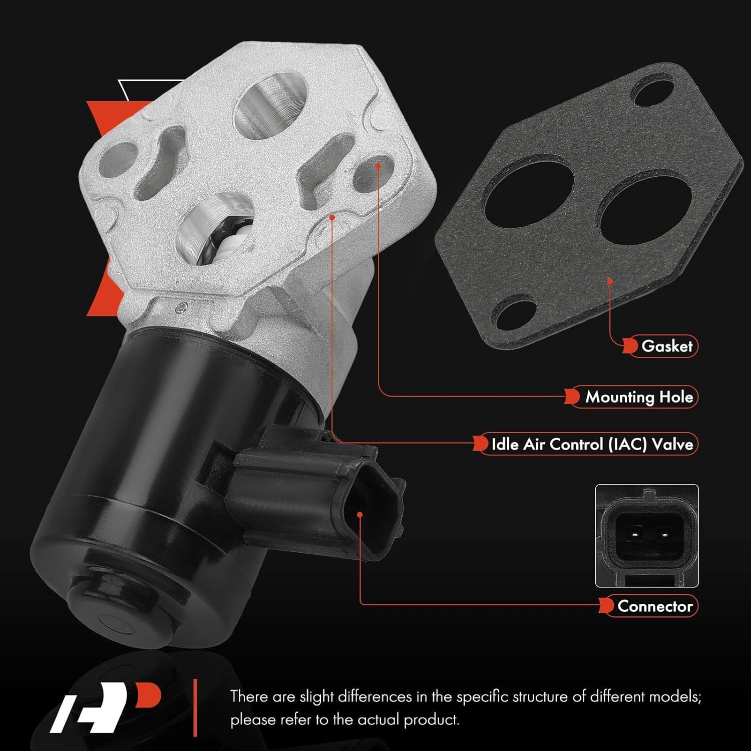 A-Premium Fuel Injection Idle Air Control Valve Compatible with Ford Escort 1997-2000 2.0L& Mercury Tracer 1997-1999 2.0L, Replace# F8CZ9F715BA