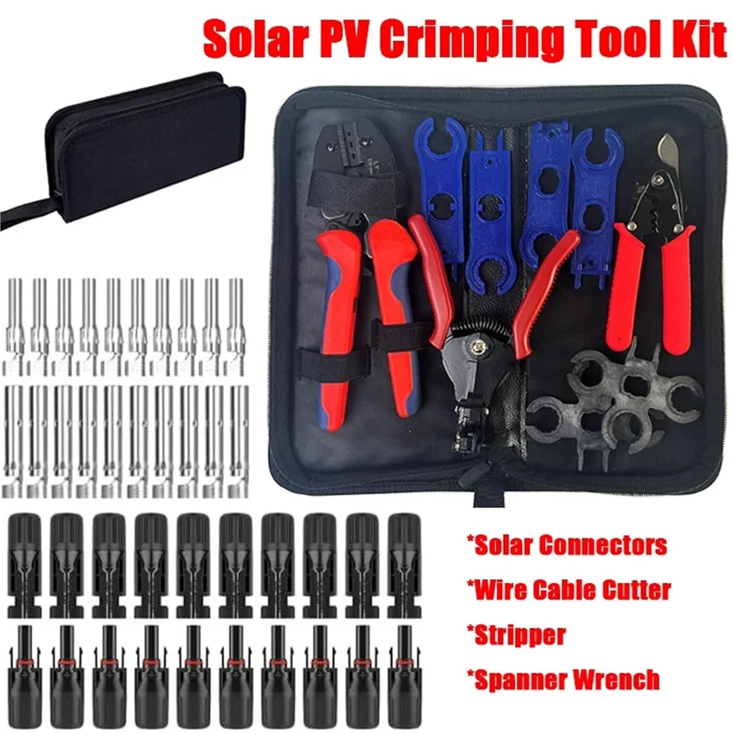 1/5 Sets Photovoltaic Solar PV Connector IP67 Y/T Type 30A 1000V 3-7 Way Branch Kit for PV/MC Cable 2.5/4/6mm² Battery Module(MC4-T7,5 Sets)