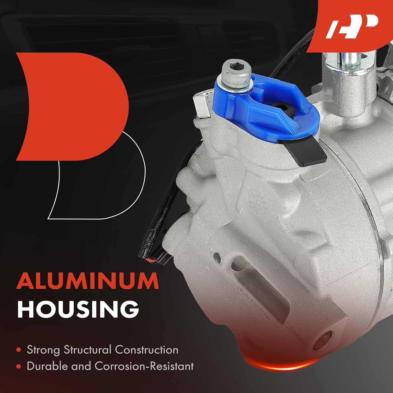 A-Premium Air Conditioner AC Compressor with Clutch Compatible with Audi Q7/Q8 2021-2024, A6 Quattro 2019-2024, A7 Sportback 2019-2023, S4/S5 2018-2024, S5 Sportback 2018-2024 & Porsche Macan