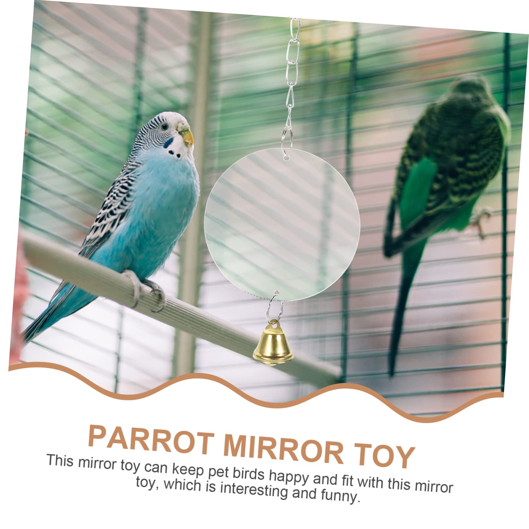 Amazon | BUGUUYO オウムの鏡のおもちゃ 鳥の鏡のおもちゃ バード