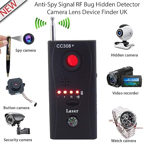Miniatura 2 de DYAN Cámara oculta GSM Audio Bug Detector Anti Spy Finder Detector de lente de señal GPS - Detector de cámara - Detector de errores