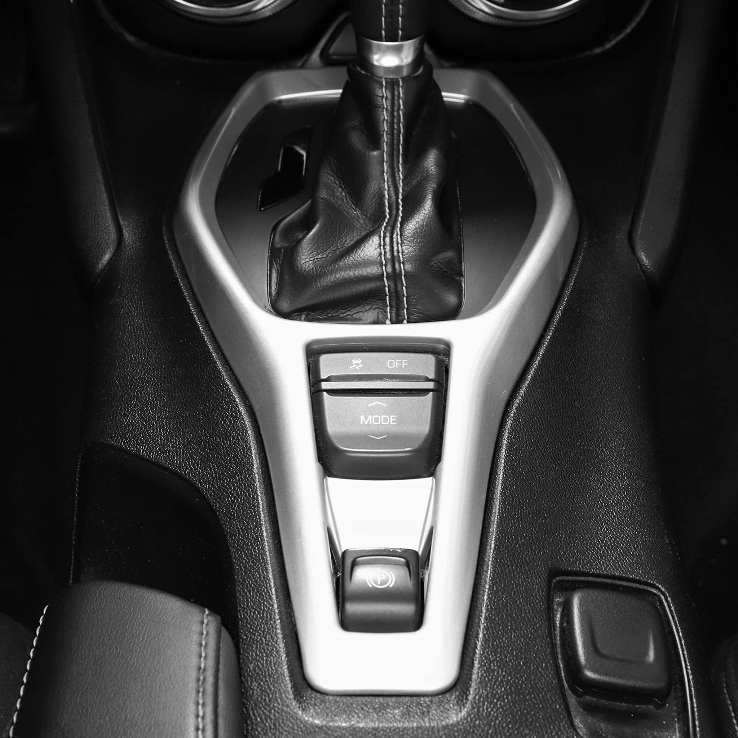 CheroCar Gears Shift Panel Trim Cover Dash Board Decor Sticker for Chevrolet Camaro 2016+, Interior Decoration Accessories (Sliver)