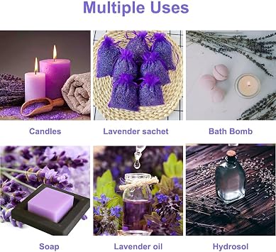 Dried Lavender Flowers 2LB Bulk Natural Lavender Buds Perfect for Wedding Toss, DIY Crafts, and Scented Sachets
