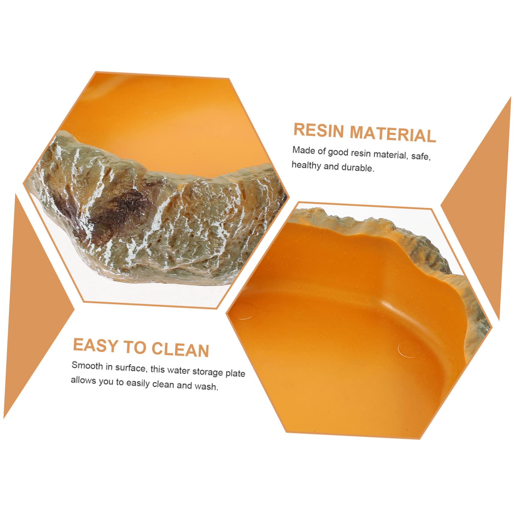 BESPORTBLE 3piezas Tazón De Alimentación para Reptiles Cuenco De Agua para Tortugas Decoración De Terrario Comedero para y para Reptiles y Anfibios