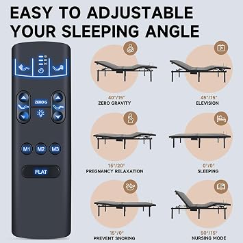 ZWP Replacement Remote Control for iDealBed 5i Adjustable Bed Base