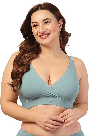 ZELENA Cotton Maternity &amp; Nursing Bra for Women | Adjustable Strap Feeding Bra | Soft &amp; Stretchable Pregnancy Bra | Heavy ...