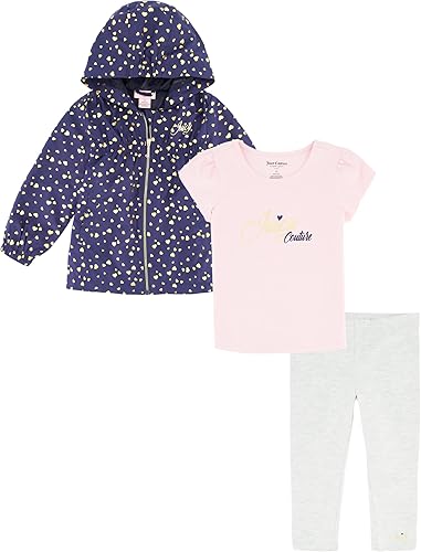 Juicy Couture Conjunto de chaqueta de 3 piezas para bebé-niñas