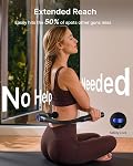 RENPHO Massage Gun with Extension Handle for Independent Reach, Detachable 4-in-1 Neck & Back Massager, 10mm Deep Tissue Muscle Massager, Handheld Relaxation Tool, Portable Gift for Men Women
