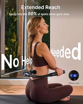 RENPHO Active Thermacool 2 Massage Gun, Massage Gun with Long Handle