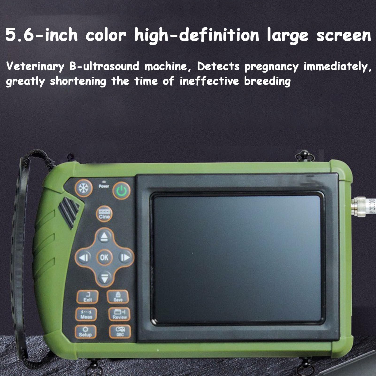 Kit scanner veterinario ad ultrasuoni - Macchina ad ultrasuoni B portatile multifunzione per animali da fattoria, ideale per rilevare gravidanze di maiali e capre