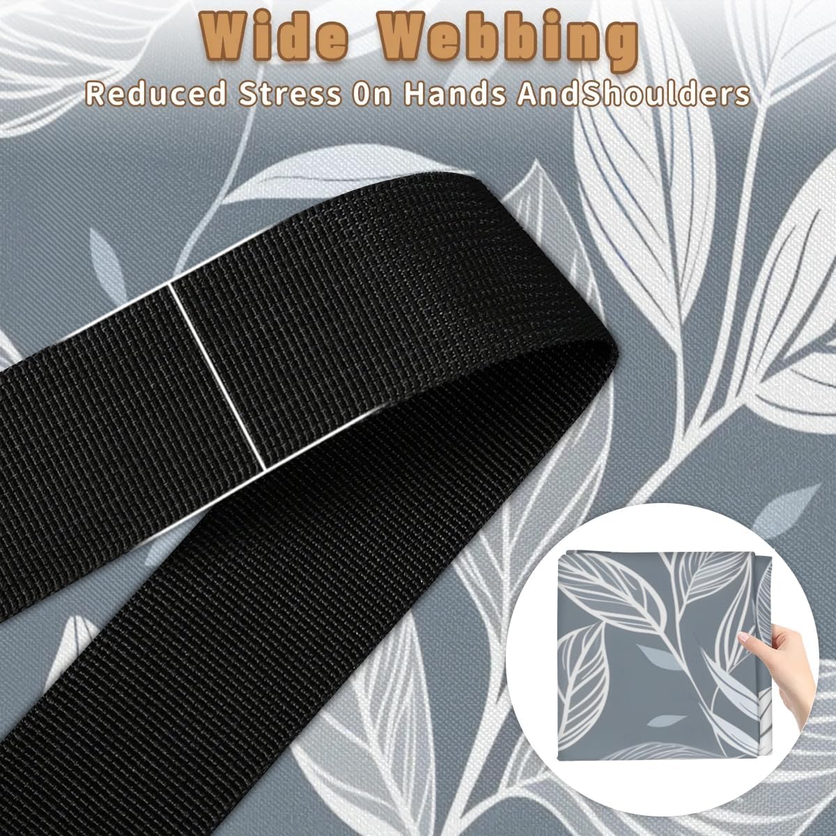 Honeybaby 214L Extra Large Comforter Storage Bag Leaf Pattern Storage Totes with Lids Waterproof Closet Organizer Folding Blanket Storage Bags for Clothes Bedding Pillows