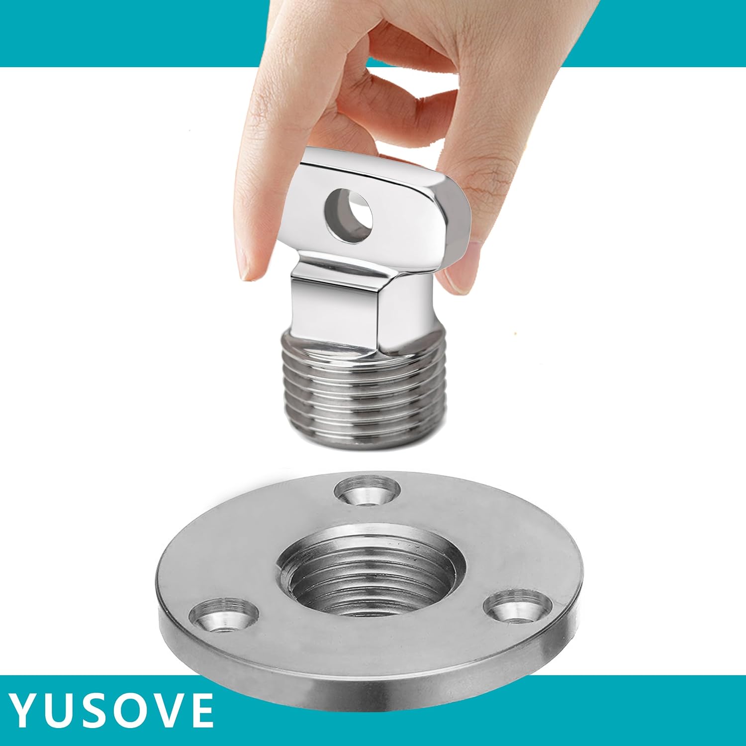 1/2" NPT Thread Drain Plugs 316 Stainless Steel Boat Garboard Drain Plug | Boat Drain Plug used in boat hulls Boat Hull Spare Garboard Drain Plug One Way Safety Plug