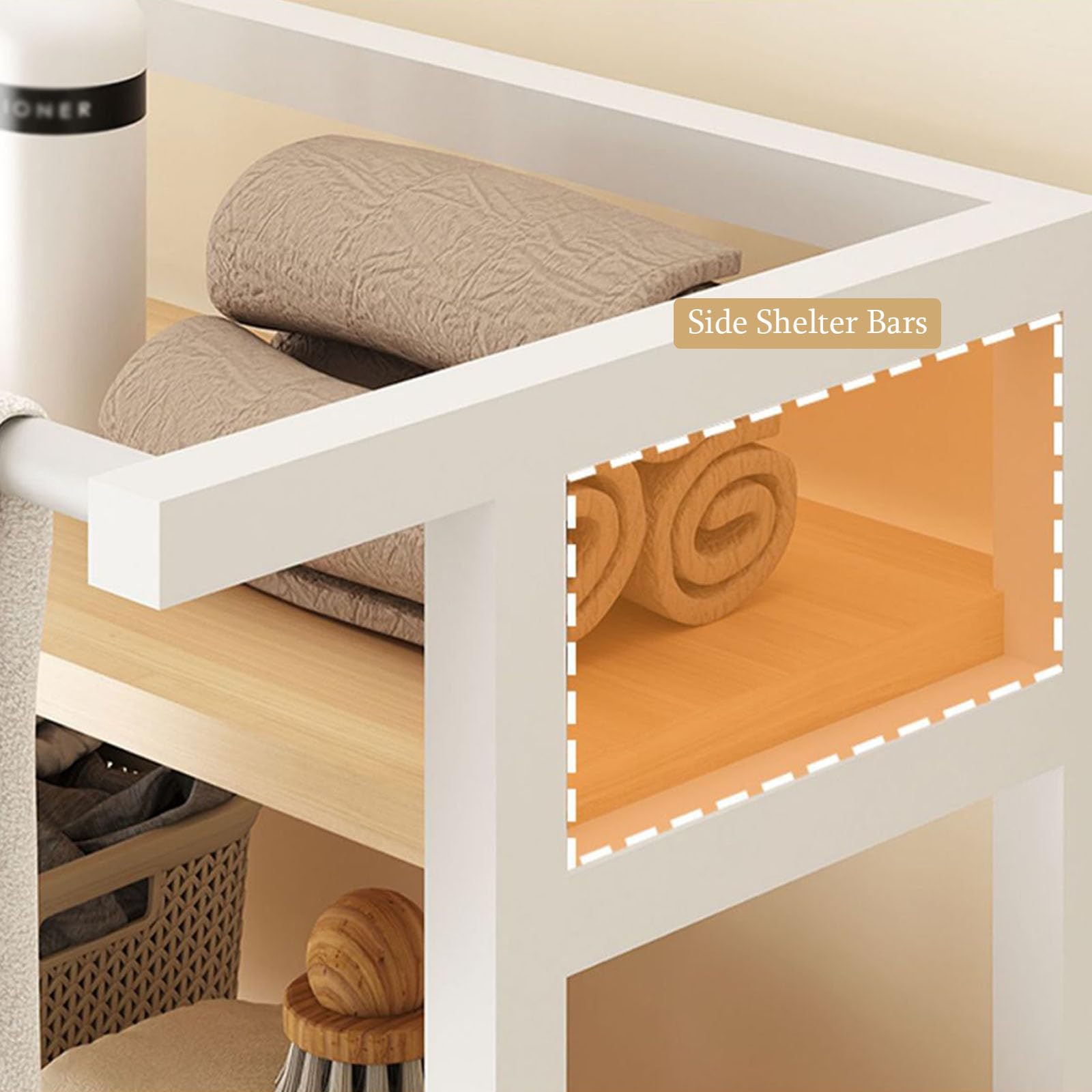 Estante de almacenamiento de baño negro de varios niveles sobre el inodoro, estante de metal que ahorra espacio, diseño abierto de 1 nivel para espacios pequeños, ideal para soluciones de