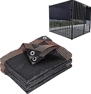 Dog Kennel Shade Cover 95% Sunblock Shade Tarp Panel Net Mesh with Grommets for Outdoor Dog House Large Pet Crate Chicken Coop, 3ft x 6.5ft