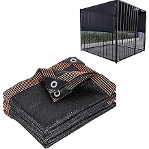Dog Kennel Shade Cover 95% Sunblock Shade Tarp Panel Net Mesh with Grommets for Outdoor Dog House Large Pet Crate Chicken Coop, 3ft x 6.5ft