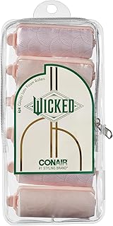 Wicked Glinda 6PK Satin Rollers - hair rollers - foam rollers - heatless hair curlers - Scunci by Conair