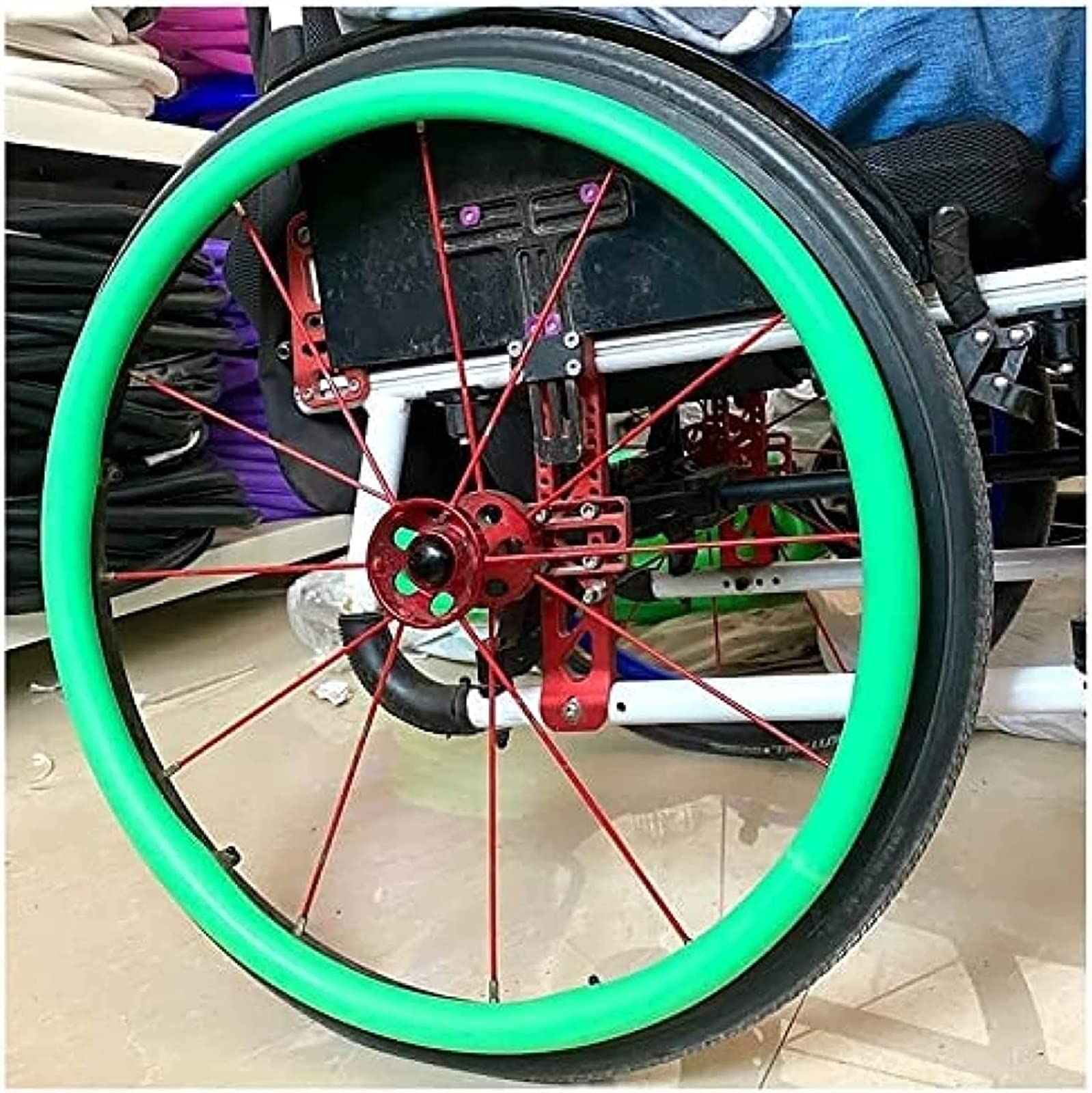 Funda para Silla de Ruedas Accesorios para sillas de Ruedas, Cubiertas para Llantas de Empuje para sillas de Ruedas, 1 par, Antideslizante, Resistente al Desgaste, Cubierta Protectora para Anillo de