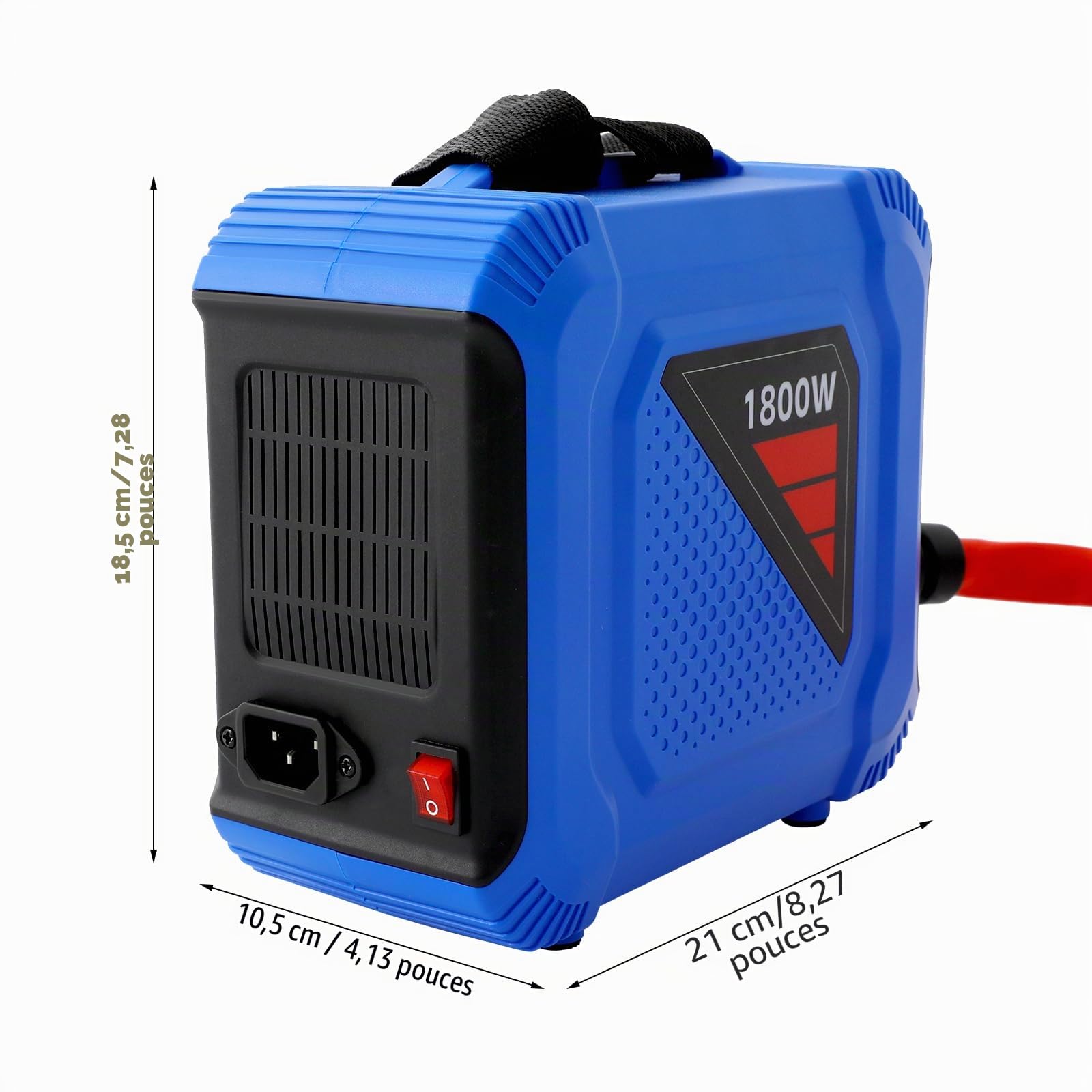 Chauffage à induction magnétique 1800 W - Portable - Sans flamme - Avec 4 bobines chauffantes pour enlever les boulons et les écrous
