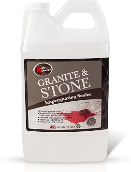 Rock Doctor Granite & Stone Impregnating Sealer 64 oz | Stain Protection for Granite, Marble, Quartzite, Tile, Grout & Natural Stone | Covers 2000 Sq Ft | Indoor/Outdoor Use | Made in USA 1
