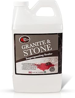Rock Doctor Granite & Stone Impregnating Sealer – 64 oz | Stain Protection for Granite, Marble, Quartzite, Tile, Grout & Natural Stone | Covers 2000 Sq Ft | Indoor/Outdoor Use | Made in USA (1)