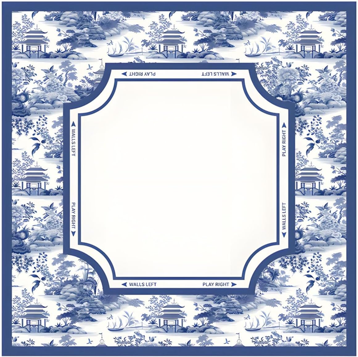 Spacious 80cm Square Mahjong Game Mat Designed with Attractive Patterns and Sturdy Borders for Seamless Card Handling Portable Foldable Mahjong Mat