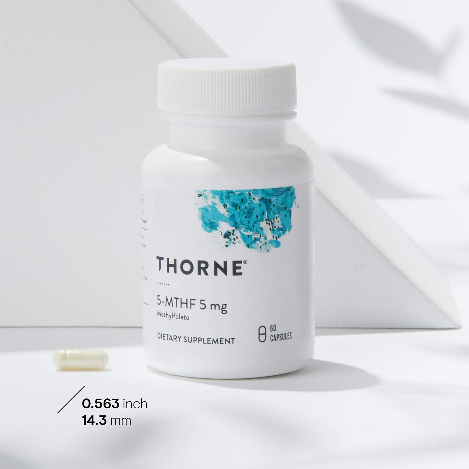Thorne 5-MTHF 5mg - Methylfolate (Active B9 Folate) Supplement - Supports Cardiovascular Health, Fetal Development, Nerve Health, Methylation, and Homocysteine Levels - 60 Capsules