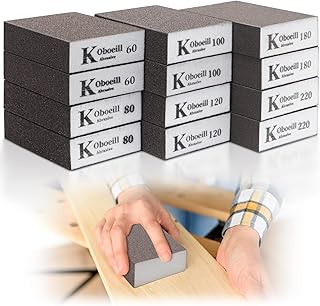 Selutiya12 Pcs Sanding Blocks, 6 Grits(6080...,