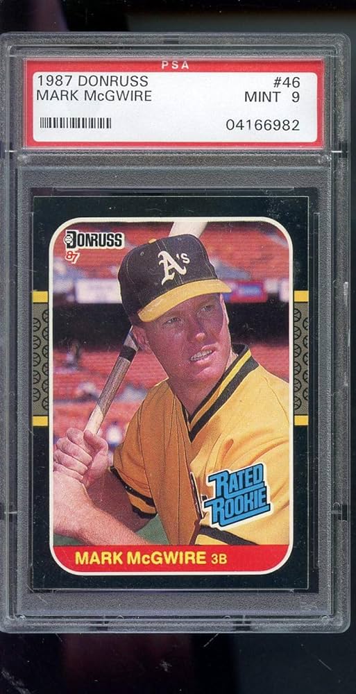 Amazon.com: Mark McGwire Graded PSA 9 MINT (Baseball Card) 1987
