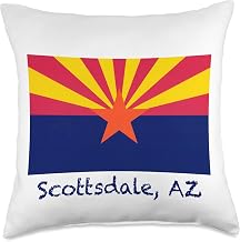 Scottsdale Arizona USA State Flag Souvenir Throw Pillow