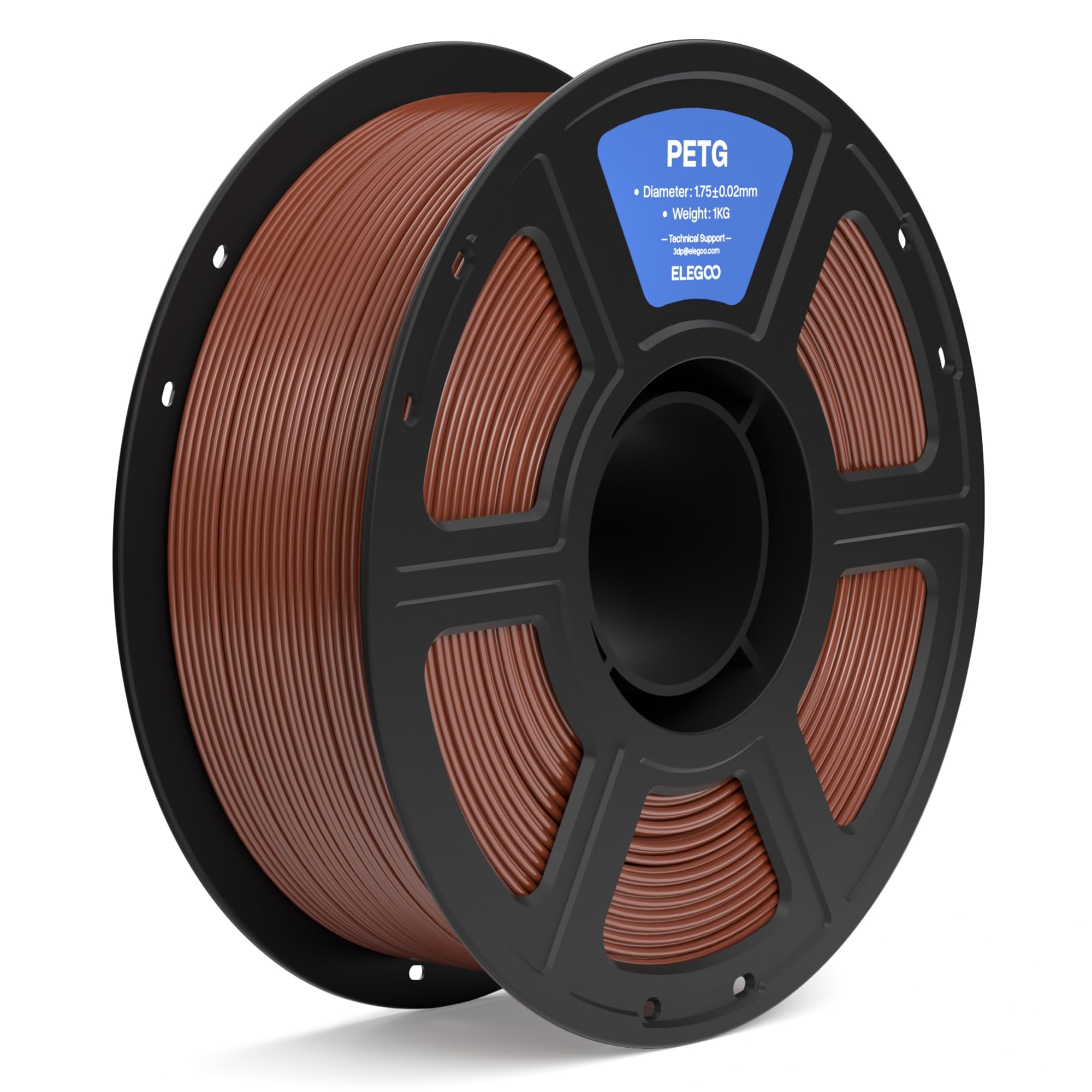 ELEGOO PETG 3D Printer Filament 1.75mm Brown 1KG
