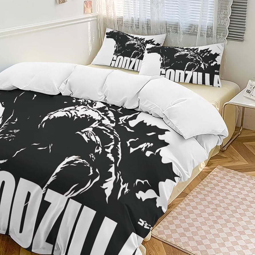 Amazon｜ゴジラ 怪獣王 寝具3点セット 布団カバー シングル 寝具カバー