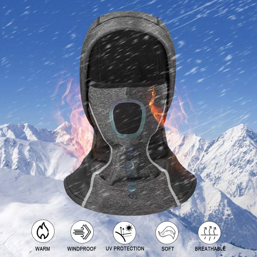 Passamontagna In Pile Unisex - Balaclava Per Moto, Sci E Sport Invernali (Taglia Unica, Antivento) - Foto 7