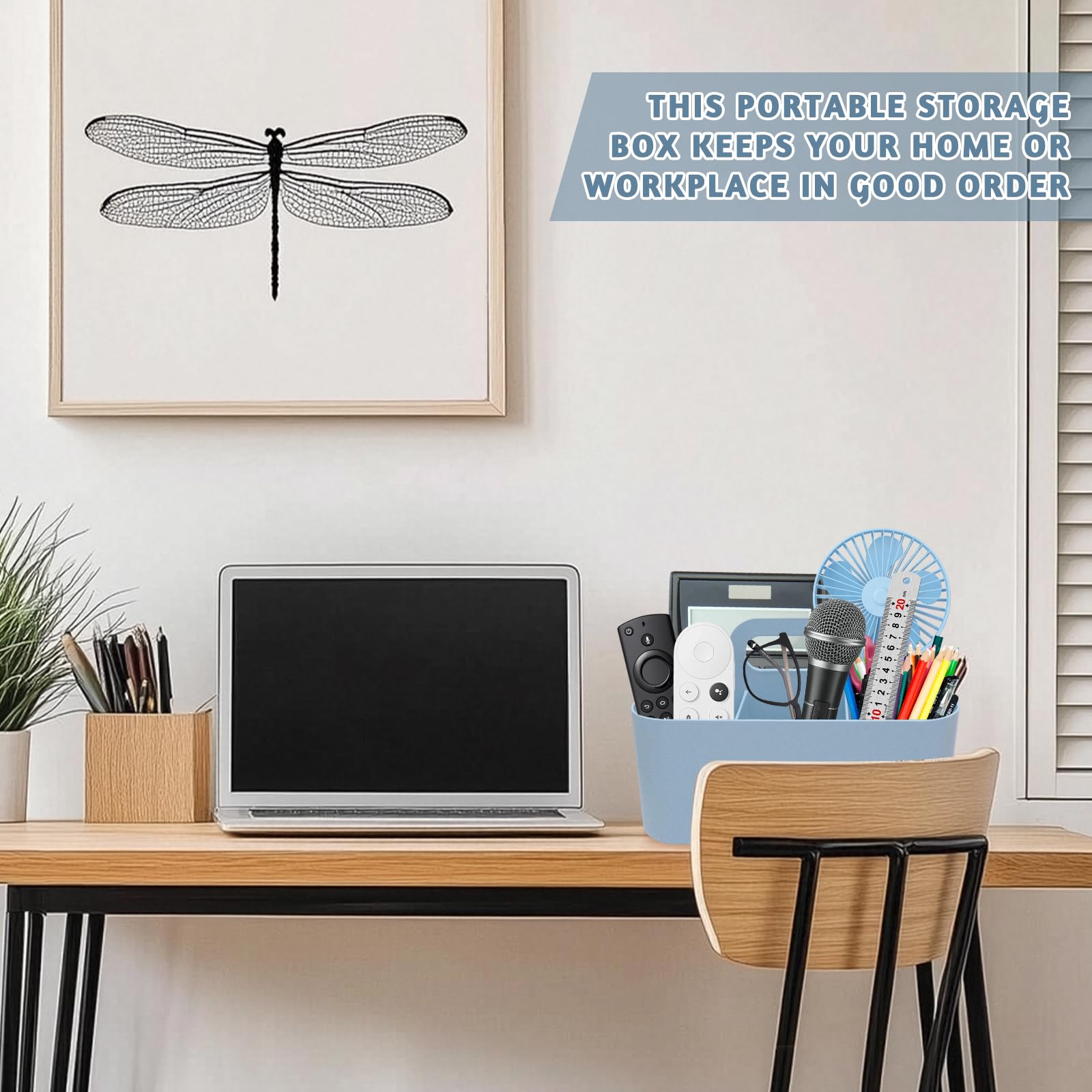 Panier Organiseur avec Poignée, Panier Plastique Polyvalent à 5