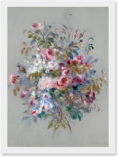 Artery8 Renoir Bouquet Of Roses 1879 Painting Artwork Framed A3 Wall Art Print