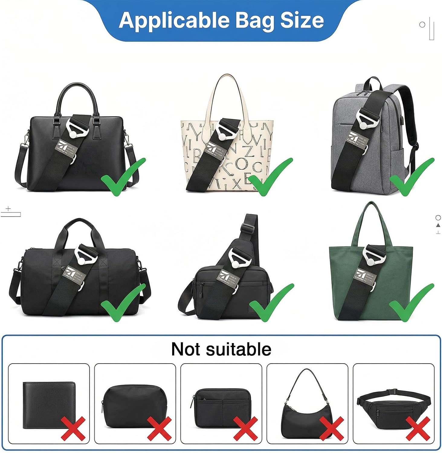 2 Pcs Luggage Straps for Suitcases, Adjustable Add Trolley Sleeve to Backpack, 2-in-1 Airport Travel Belt for Carry on Bag