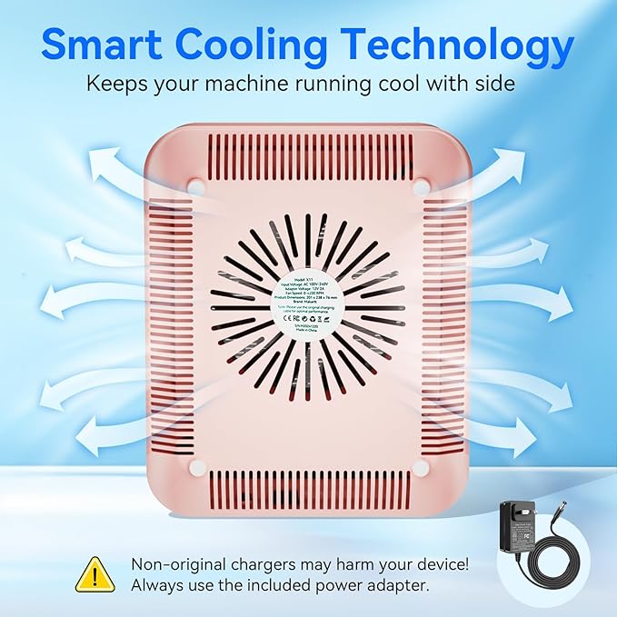 Makartt Colector de Polvo para Uñas - Potente Aspiración con Pantalla LED miniatura 7