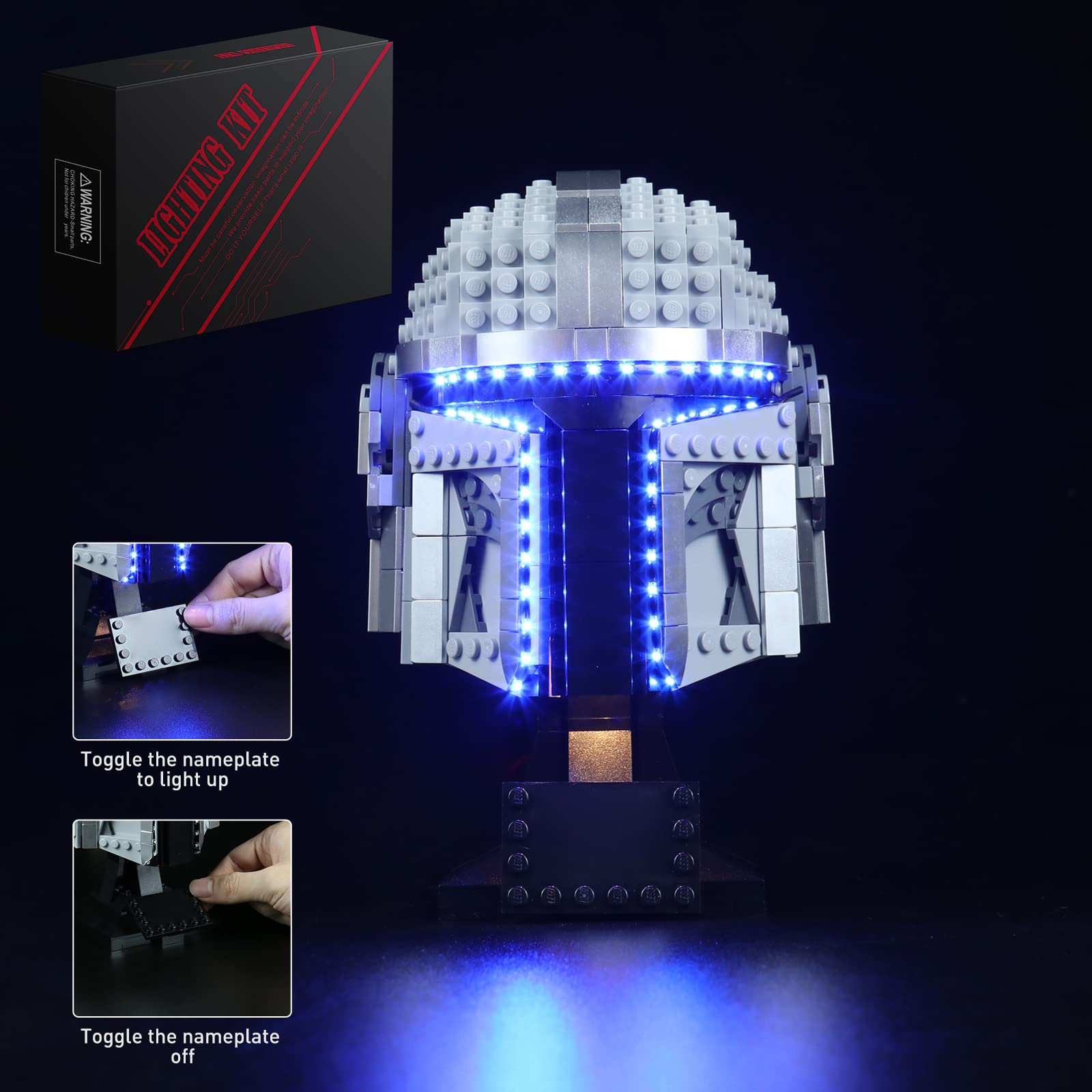 Buy LED Light Kit for The Mandalorian Lego Helmet 75328 Building(Only