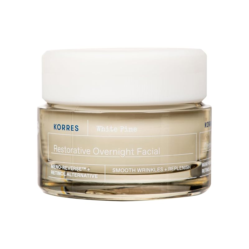 Creme noturno para os olhos KORRES White Pine Meno-Reverse, alternativa ao retinol, 40 mL