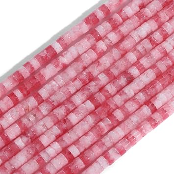 Natural Stone Spacer Beads Rose Quartzs Amethysts Agates Bead Loose Beads for DIY Bracelet Necklaces Earrings,19.Rose Angelite,FullAbout 150 Pcs