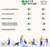 Vista 4 de Masticables para aliviar la alergia para perros, 120 masticables para alergias para perros, alivio de picazón para perros, antipicazón para perros