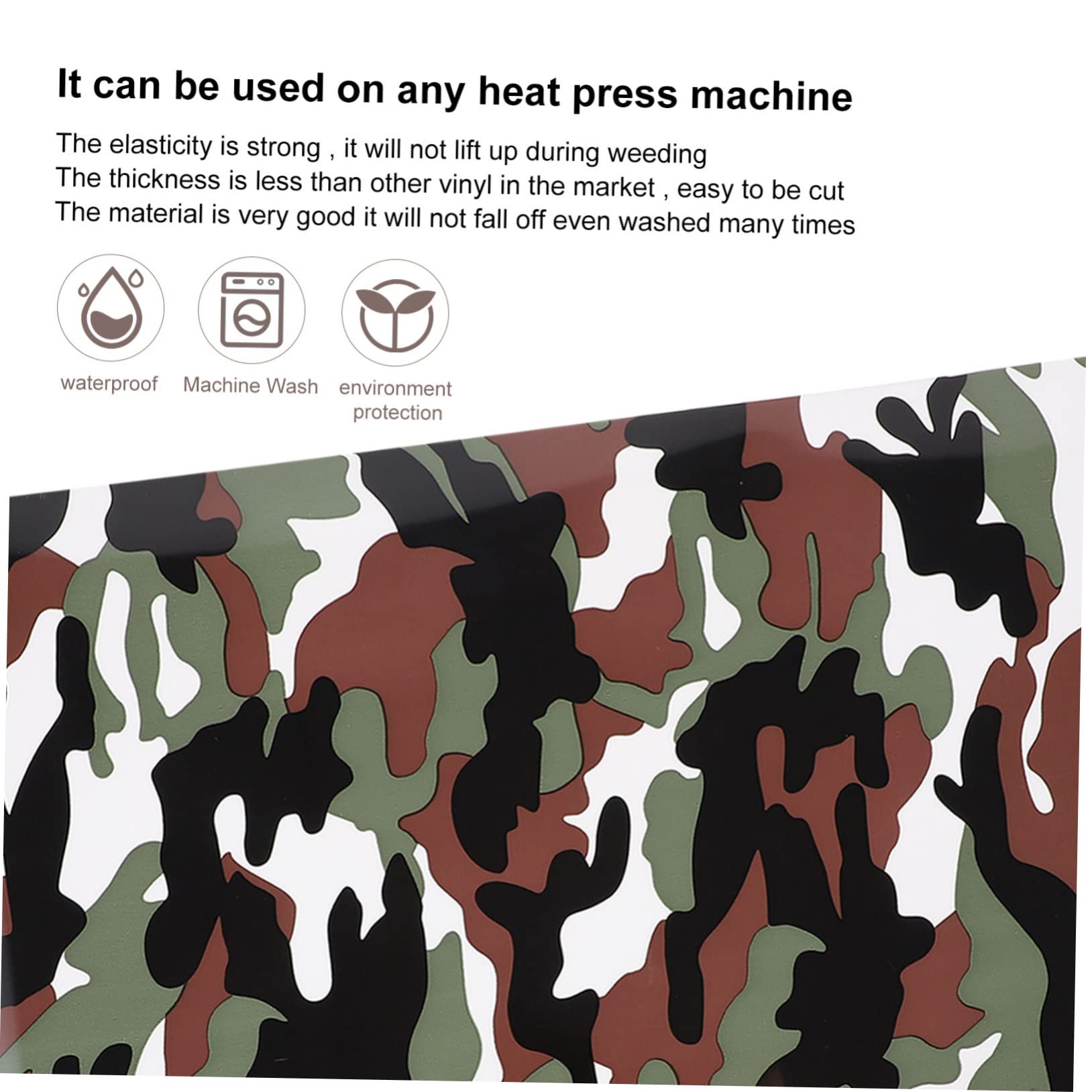 EXCEART 15pièces Film De Transfert Thermique Vinyle Pour Vêtements De Décoration Et Lettres Non-fongible Et Lavable Shirts Diy