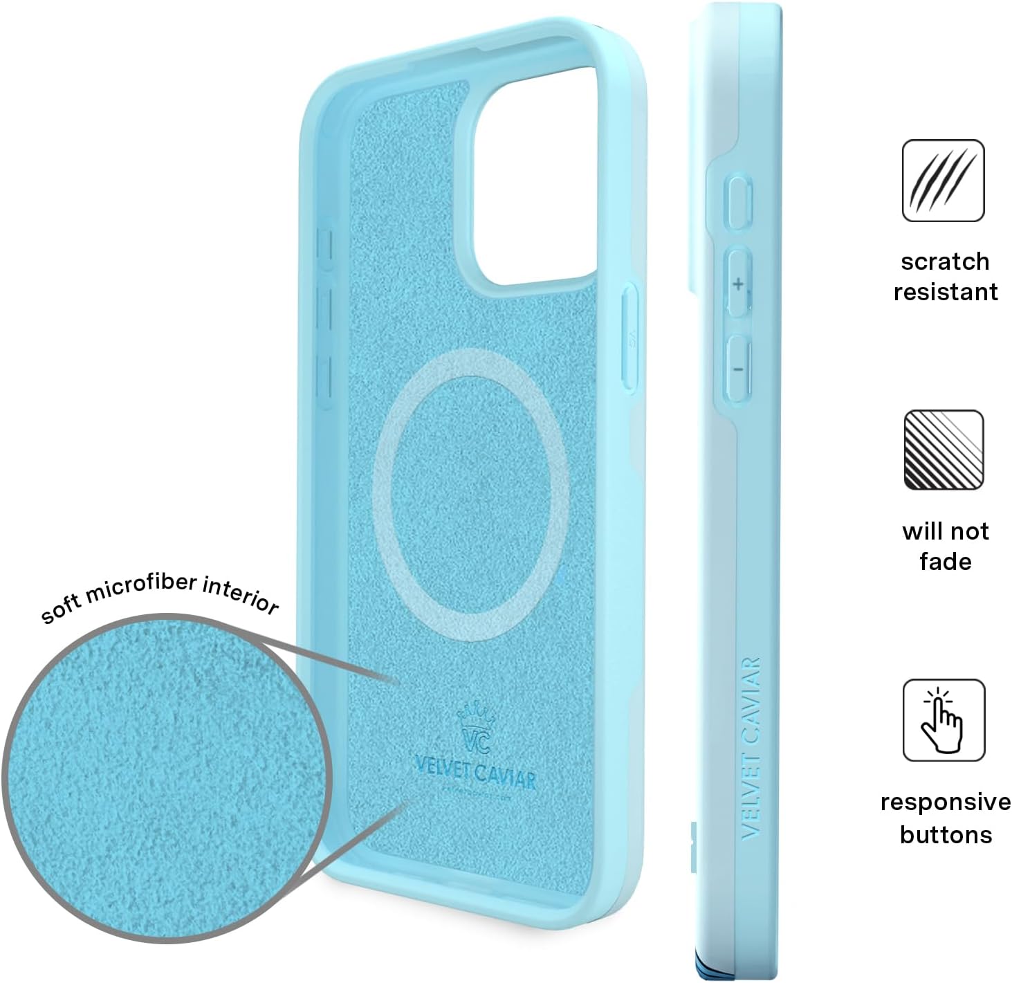 VELVET CAVIAR x Pudgy Penguins Compatible with iPhone 15 Pro Case Cute - Compatible with MagSafe - Cool Polar Blue Winter