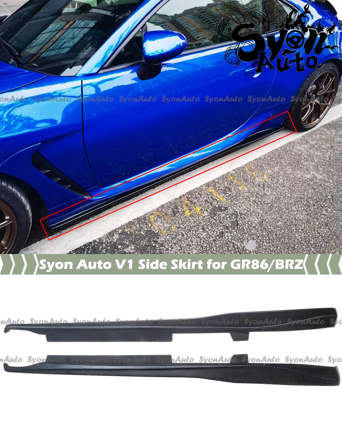 Amazon.com: FITS 2022-2024 Toyota GR86 Subaru BRZ V1 Style Side
