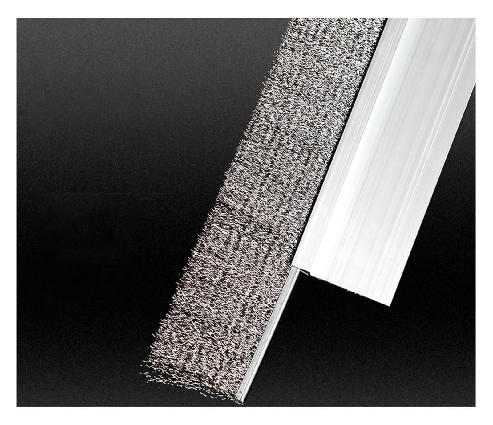 Bande De Brosse Inférieure De Porte En Alliage D'aluminium, 39,3 Pouces De Long, 0,8 À 4 Pouces De Hauteur, Plusieurs Tailles