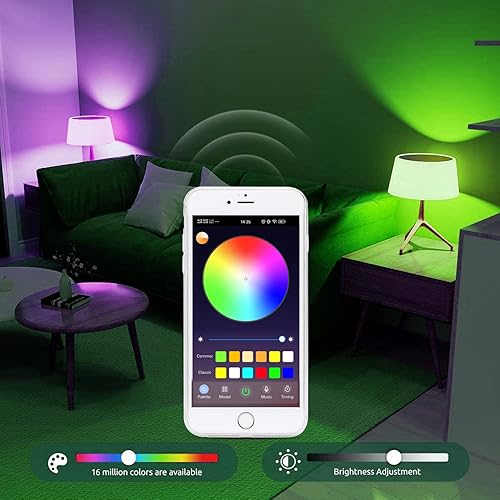 Miniatura 5 de Gaoducash Bombillas inteligentes bombilla LED WiFi, bombillas inteligentes WiFi funcionan con Apple Homekit, Alexa, Google Home y Siri, bombilla