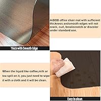 Vista 4 de AiBOB Tapete para silla para suelo de madera dura, 36 x 48 pulgadas, tapete para silla de escritorio para suelos de madera y azulejos, tapetes
