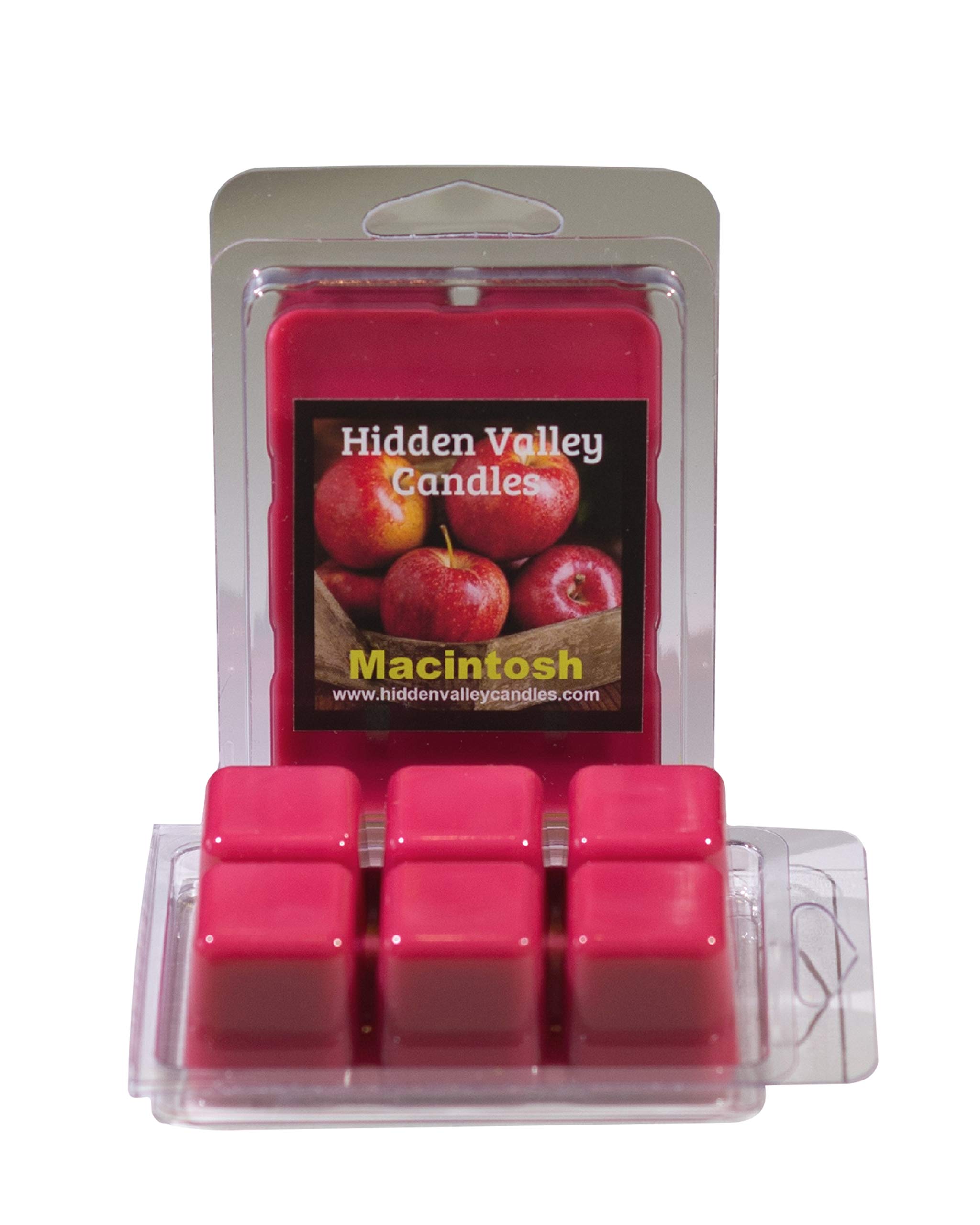 MACINTOSH 2 PACK DOUBLE SCENTED WAX MELTS, YOU WILL THINK THERE IS A APPLE ORCHARD IN YOUR HOUSE.