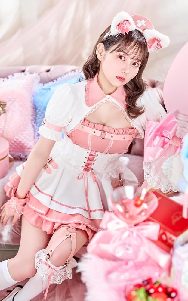 Amazon.co.jp: [Malymoon] コスプレ キャット ナース 看護師 猫 ネコ